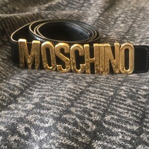 Moschino Classic Leather LogonBelt
